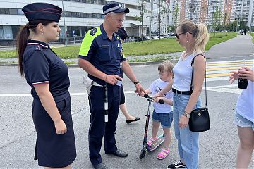Полицейские УВД по ЮВАО провели профилактическое мероприятие «Маленький пешеход»